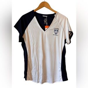 CBUK NCAA Columbia University Womens Short Sleeve Presley V-Neck Size XXL 2XL
